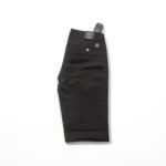 Black Shirt with Tonal Textured Panels - Image 3