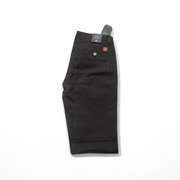 Black Shirt with Tonal Textured Panels - Image 3