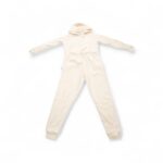 Soft Hooded Jumpsuit with Drawstring Waist