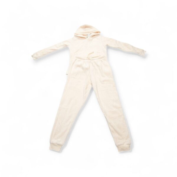Soft Hooded Jumpsuit with Drawstring Waist - Image 1