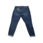 Rolled-Up Denim Jeans with Classic Pocket Detail - Image 2