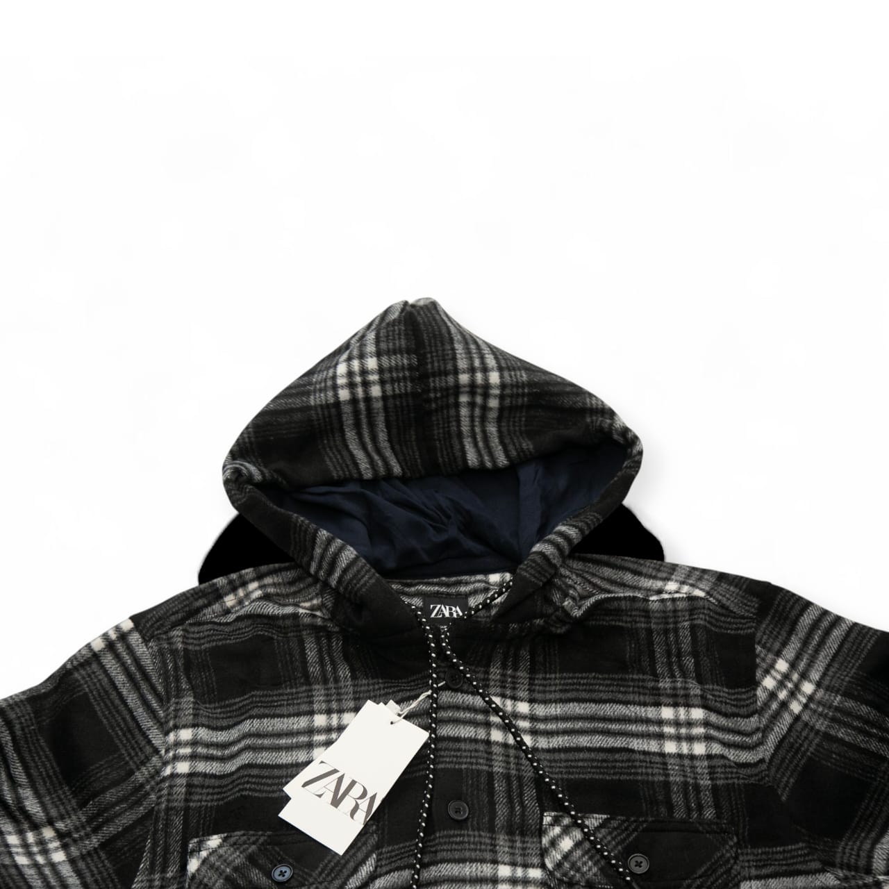 7197d218-a0fc-43af-9562-3e1a3ab37a5b Men's Flannel Hoodie Shirt - Image 2