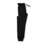 Black Joggers with Refined White Stripe - Image 2