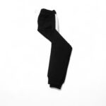 Black Joggers with Refined White Stripe - Image 3