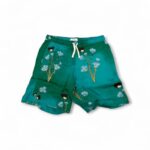 Teal Floral Shorts - Image 2