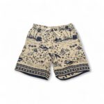 Beige Beach Scene Shorts