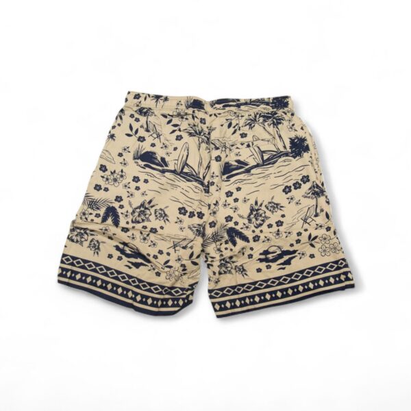 Beige Beach Scene Shorts - Image 2