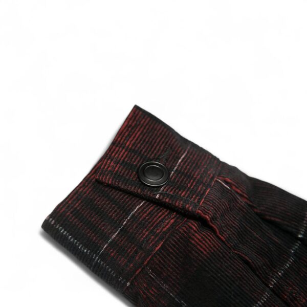 Classic Black & Red Plaid Shirt with Crisp Finish - Image 2